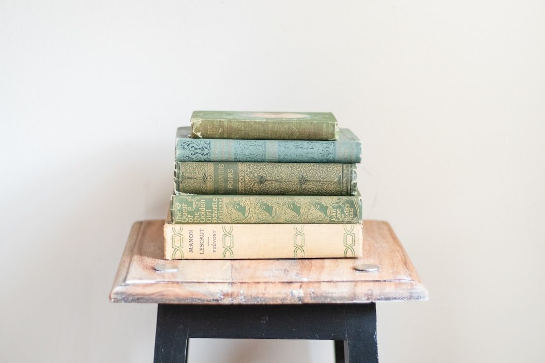 stack of mystery books