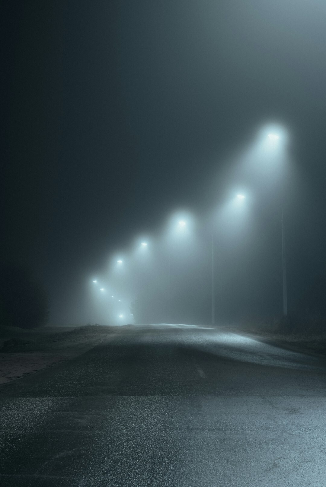 dark foggy street